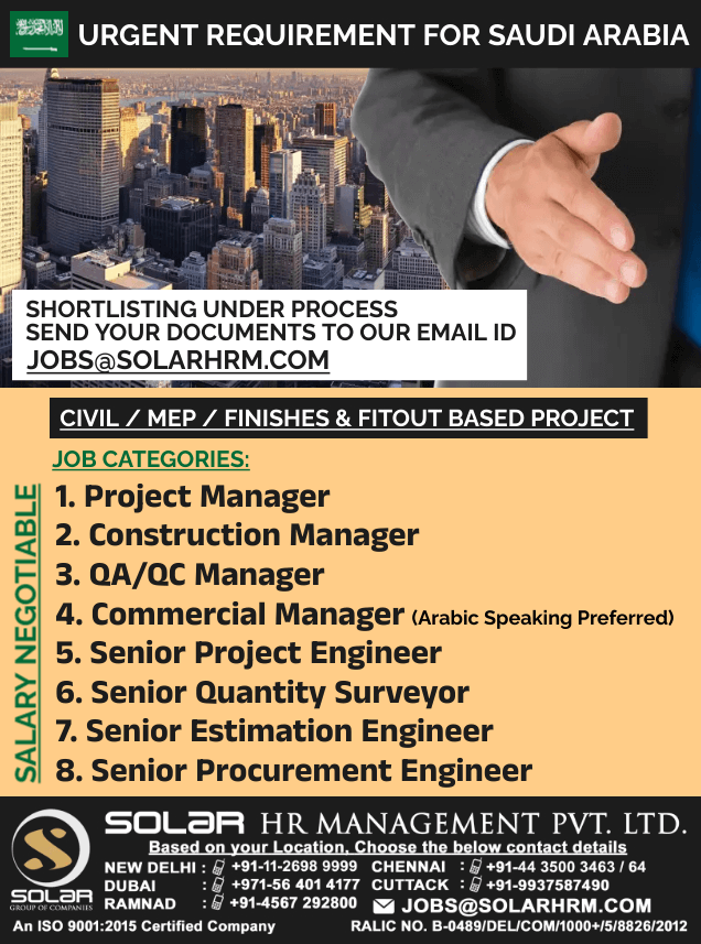 Water Jet Operator in Saudi Arabia