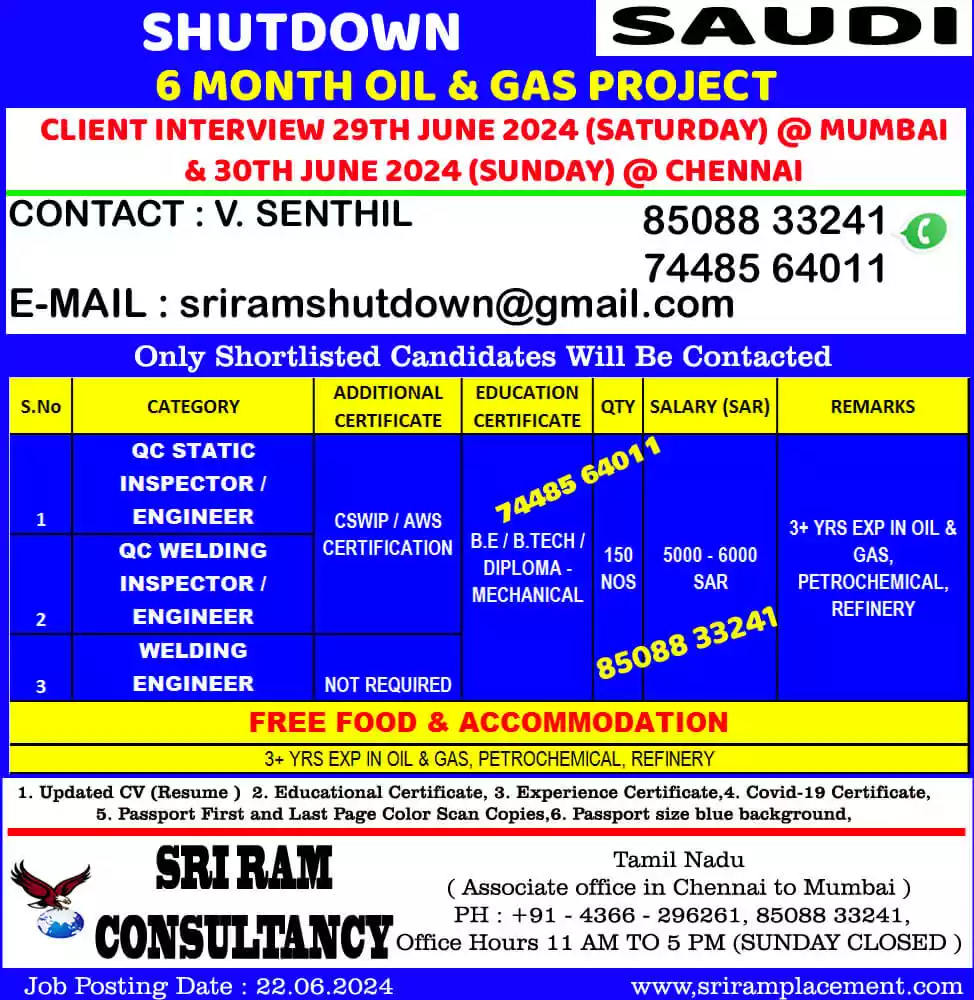 6 MONTHS JOB 6000 SAR SALARY