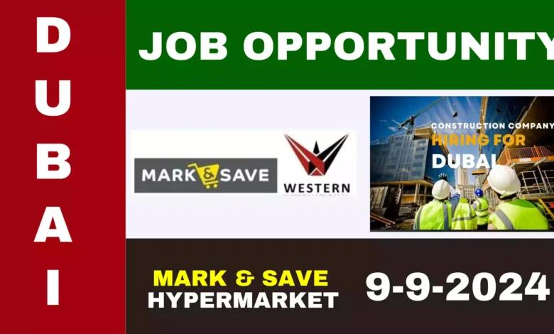 Dubai Job Opportunity in Hypermarket